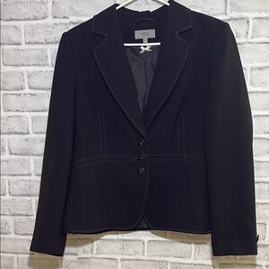 Marks & Spencer Women's Black Blazer with white accents size 12, Canada